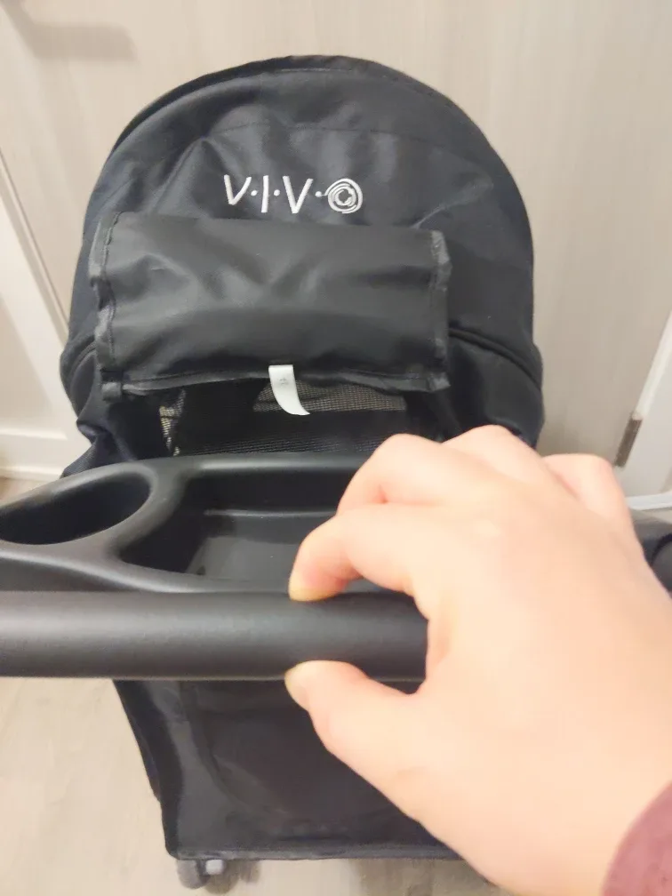 VIVO Black Pet Stroller image indicator(6)
