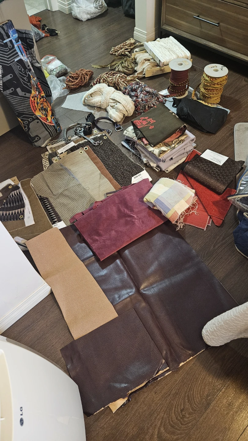 Fabric and Leather Scraps