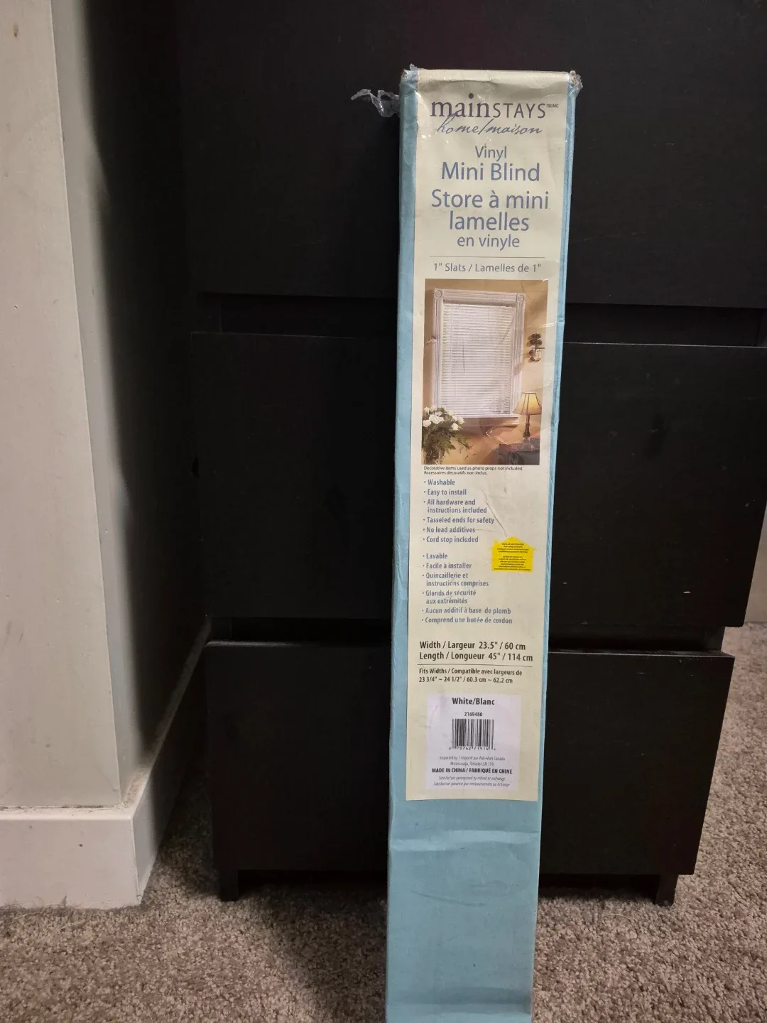 Mainstays Vinyl Mini Blind - 23.5" x 45"