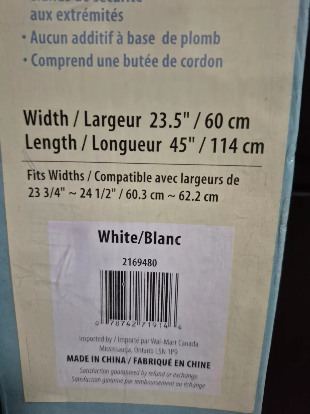 Mainstays Vinyl Mini Blind - 23.5" x 45" image indicator(2)