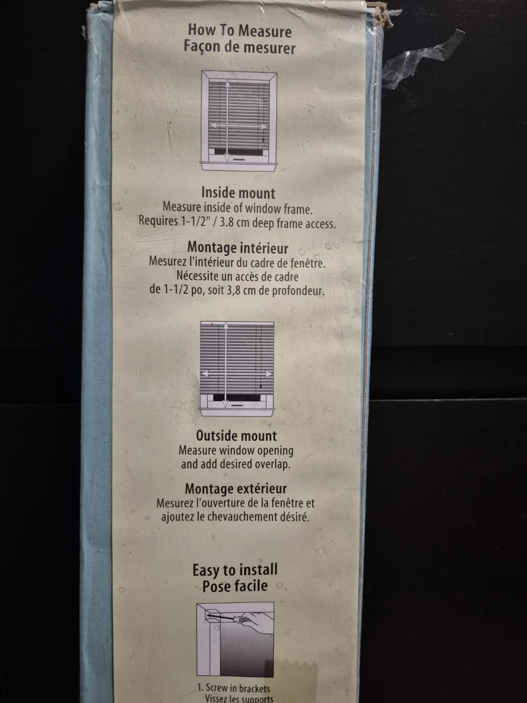 Mainstays Vinyl Mini Blind - 23.5" x 45" - photo 3
