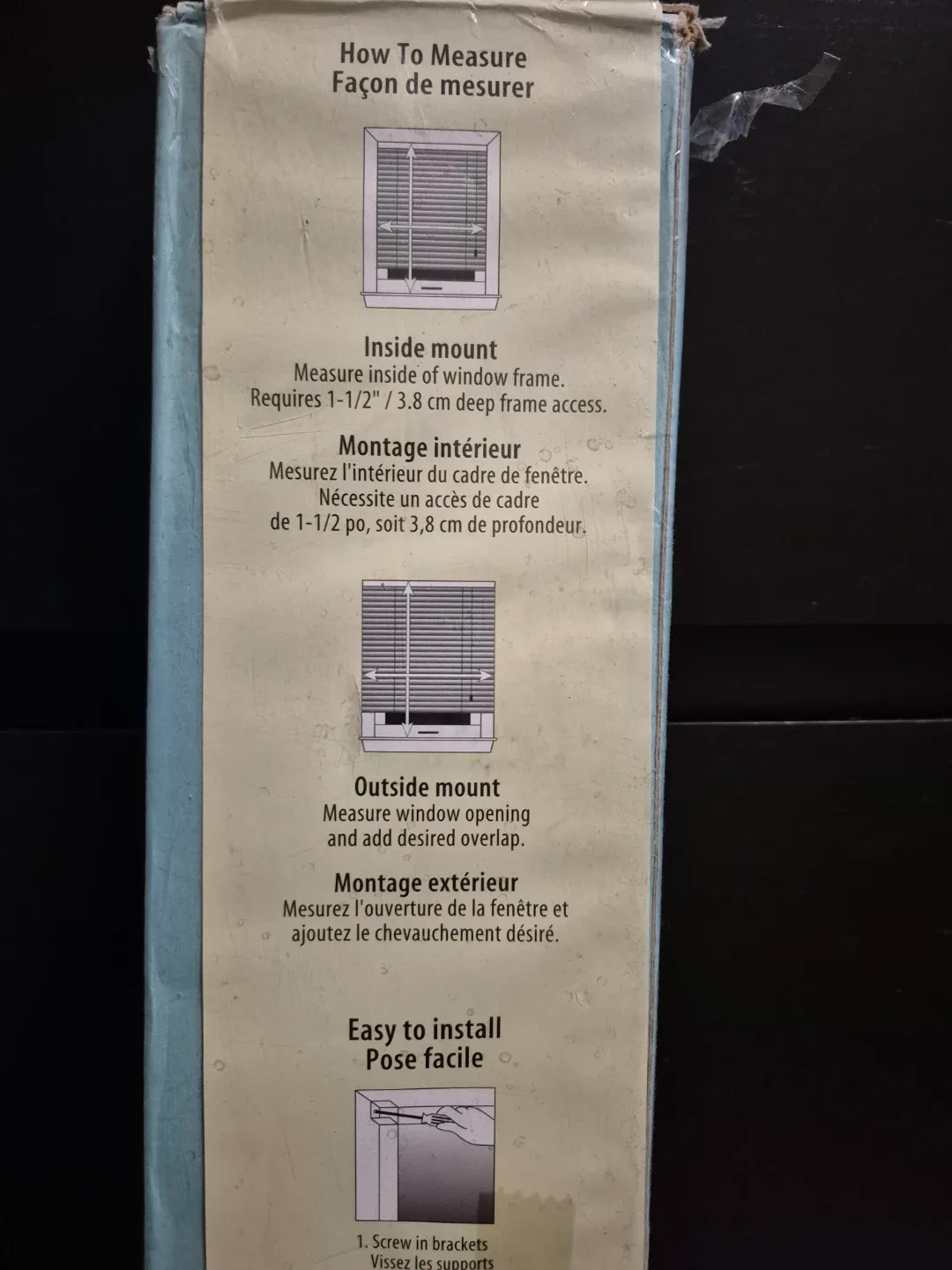 Mainstays Vinyl Mini Blind - 23.5" x 45" image indicator(3)