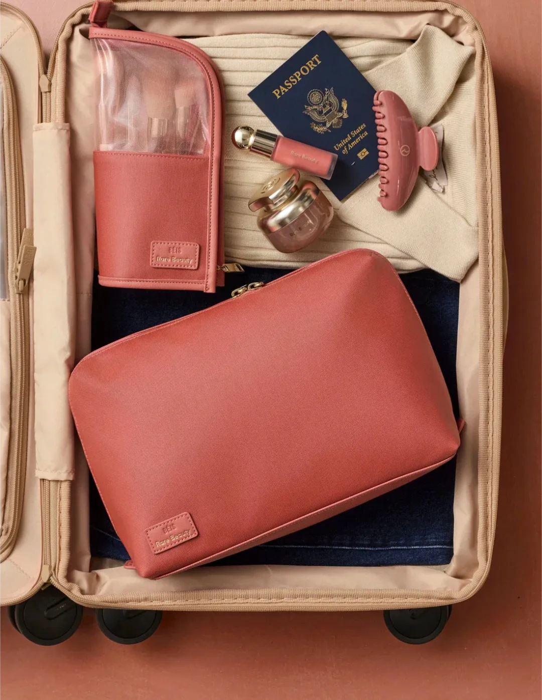 New BEIS Rare Beauty Cosmetic Pouch limited edition image indicator(6)