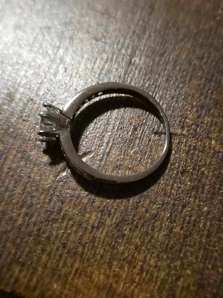 1.0 crt stamped s925 Moissanite promise ring image indicator(3)