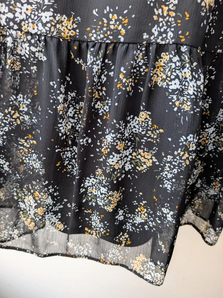 Floral Print Dress - Black image indicator(6)