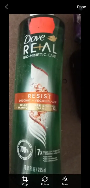 Dove Real Resist Coconut + Vegan Elastin Shampoo