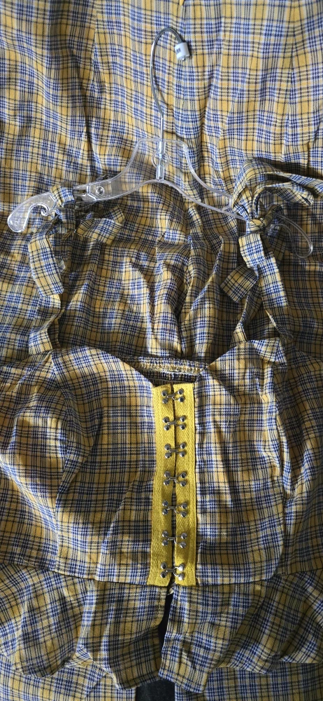 Yellow Plaid Two-Piece Set - photo 2