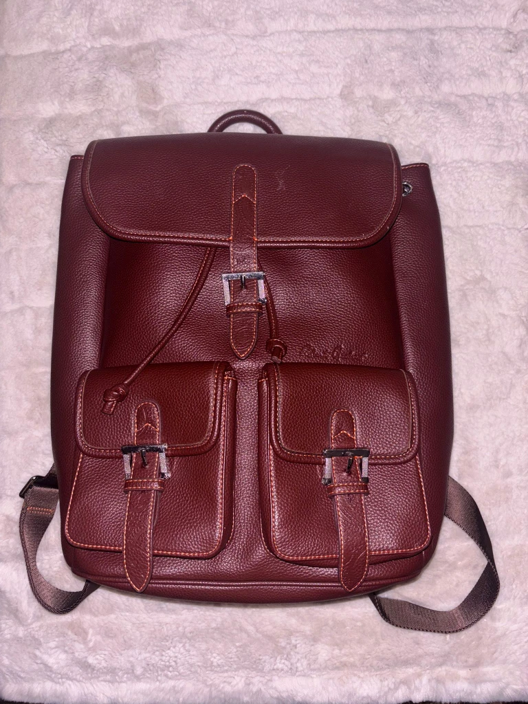 Brown Leather Backpack