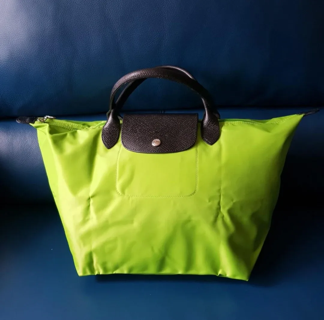 Longchamp Le Pliage Kelly Green Tote Bag