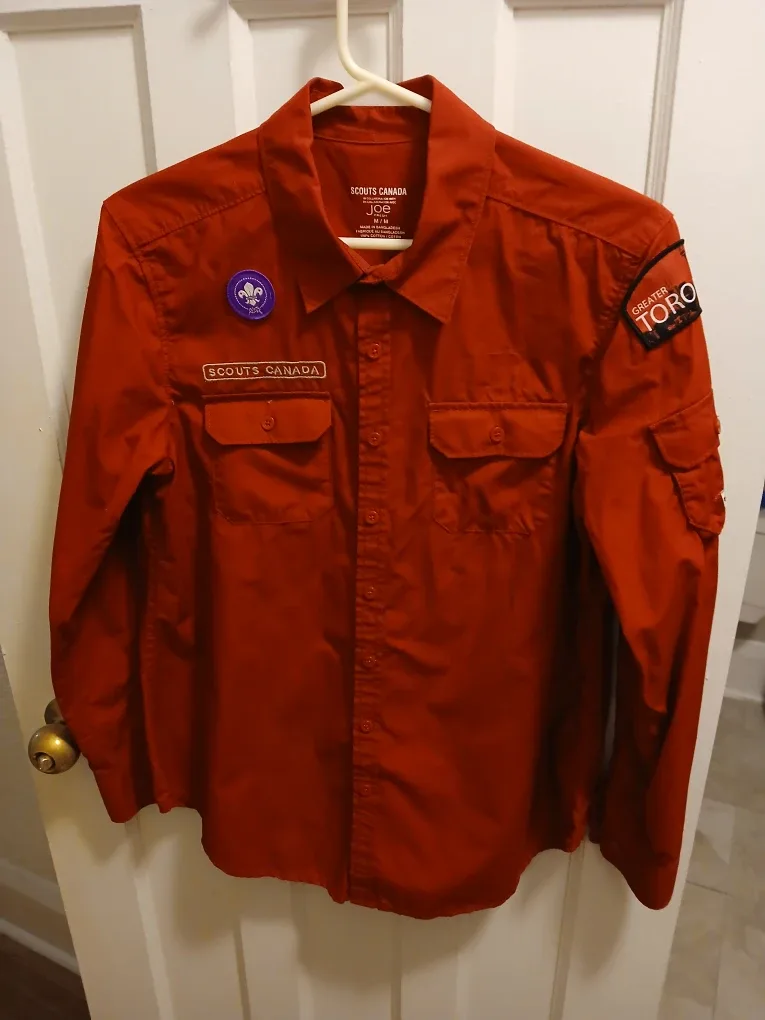 Scouts Canada leader's shirt