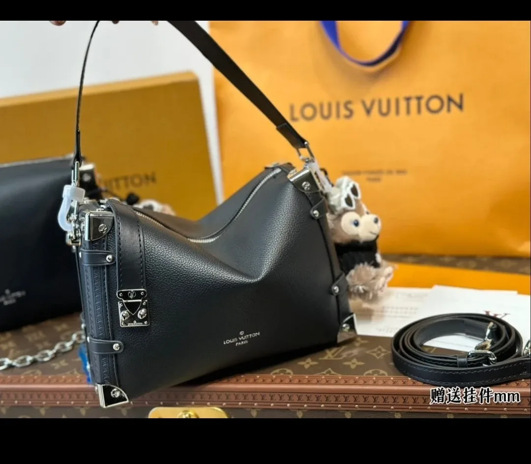 Louis Vuitton Black Leather Handbag