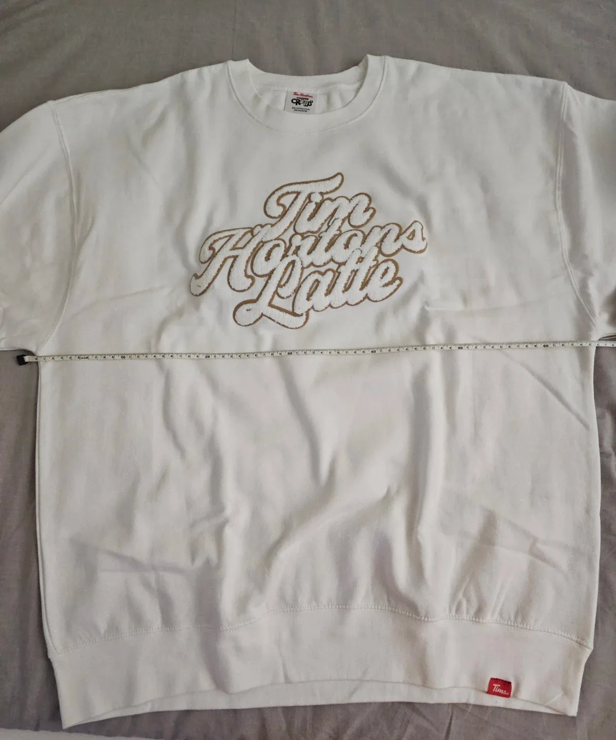 Tim Hortons Latte White Crewneck Sweatshirt image indicator(3)