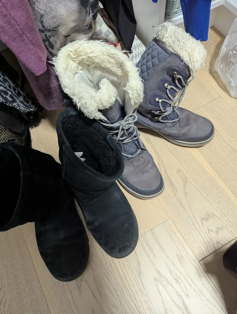 UGG Black Suede Winter Boots - Size 9