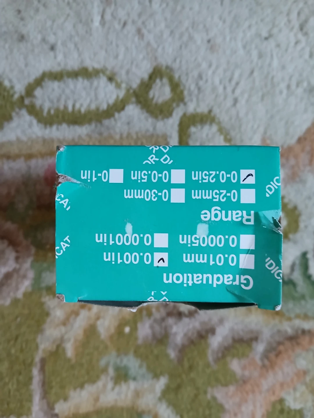 Dial Indicator 0-0.25in Range 0.001 Graduation - photo 3