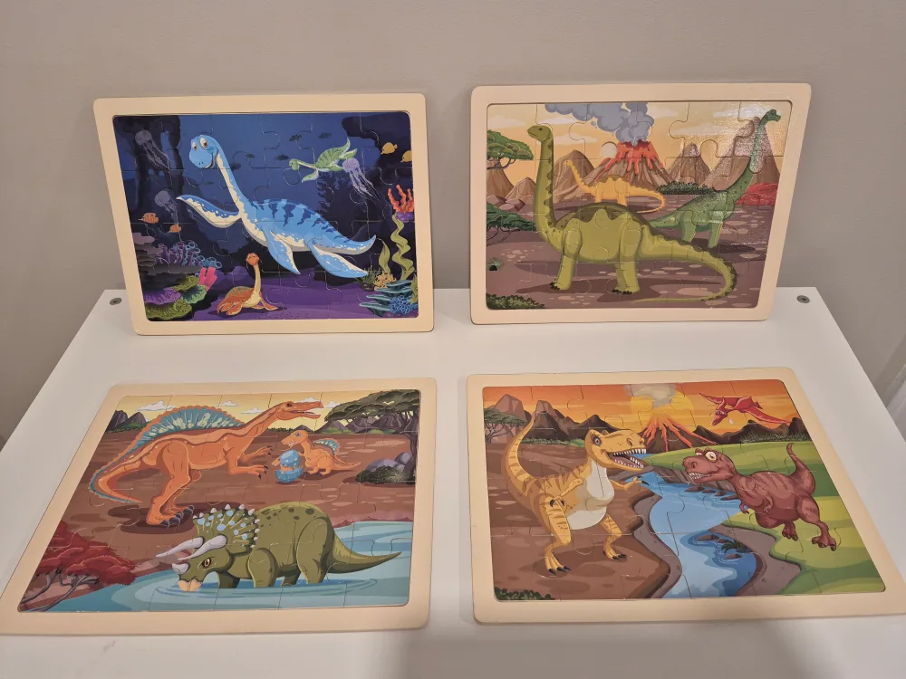 Dinosaur Wooden Puzzles (Set of 4) image indicator(2)