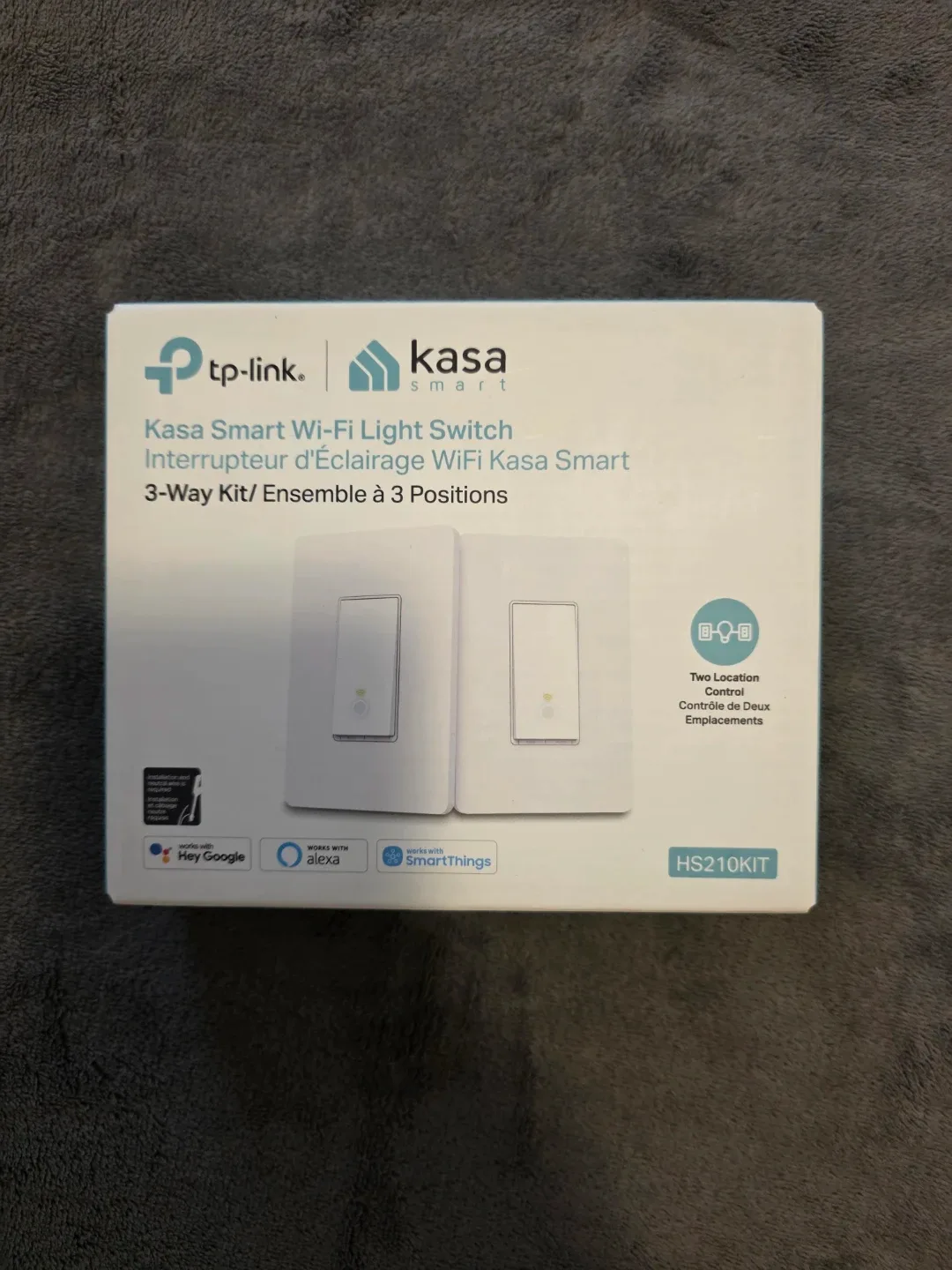 Kasa Smart 3-Way Light Switch Kit by TP-Link (HS210 KIT) thumbnail