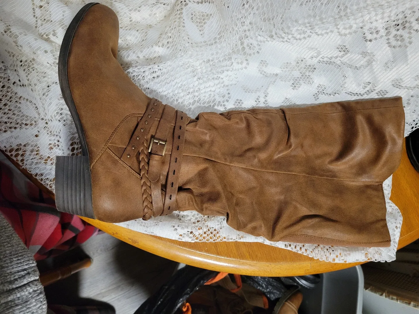 Brown Knee-High Boots, Size 9 thumbnail