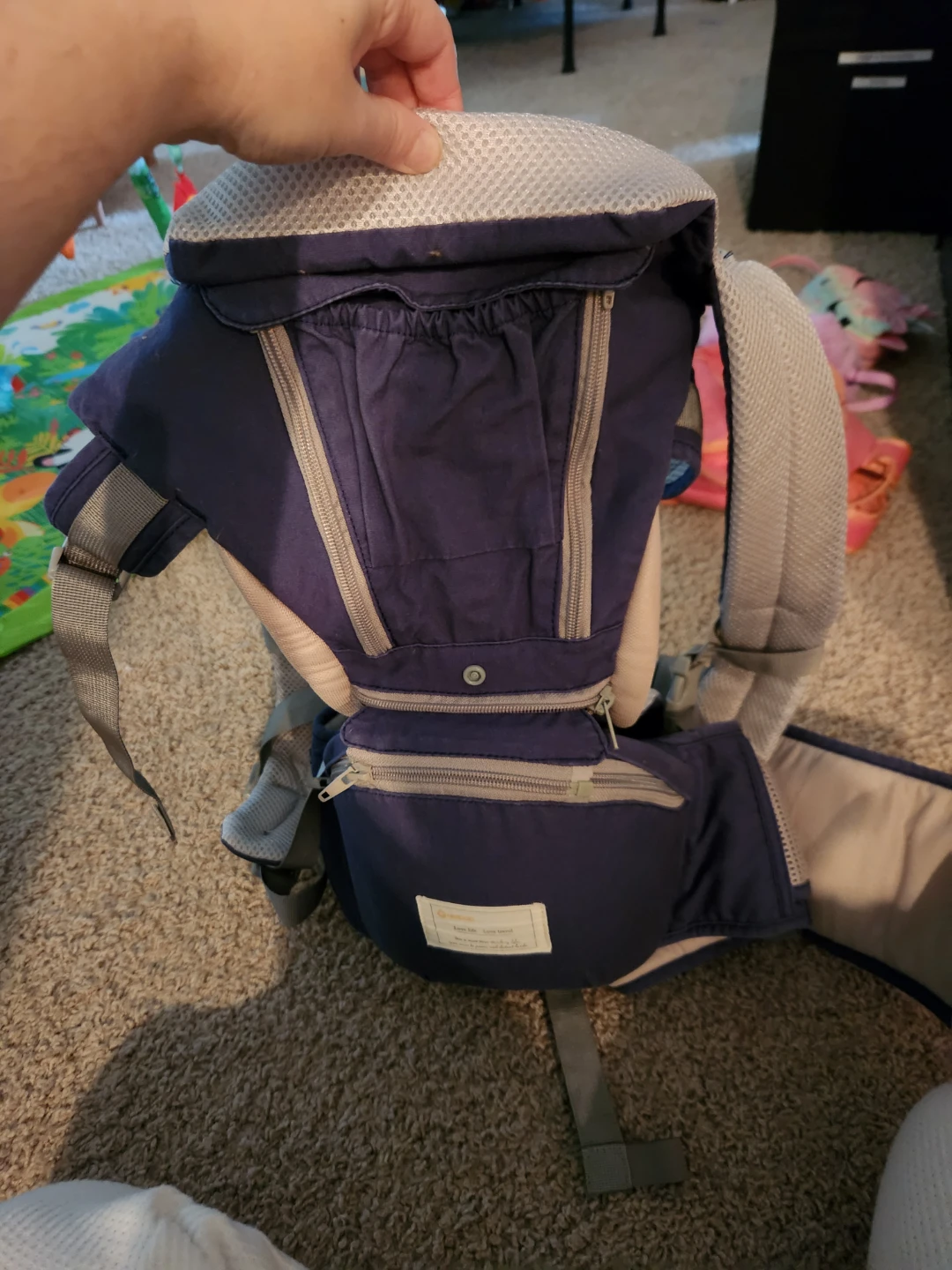 Siairo Baby Carrier Hip Seat - Navy