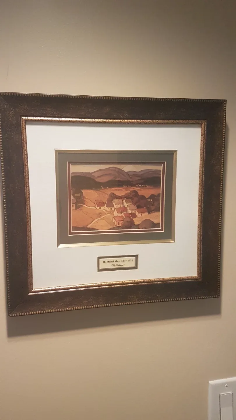 H. Mabel May Framed Print - "The Village"