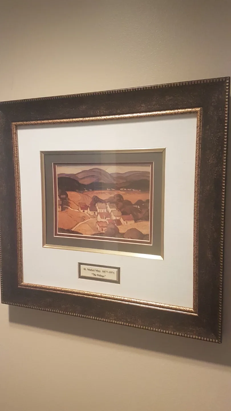 H. Mabel May Framed Print - "The Village" image indicator(2)