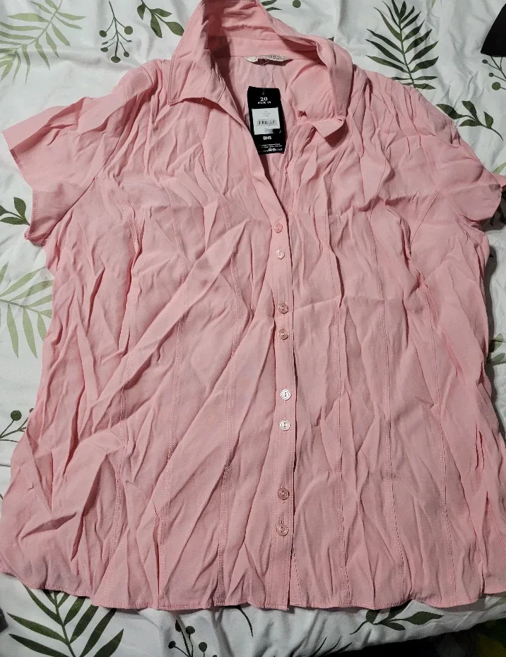 New BHS Pink Blouse - Size 20