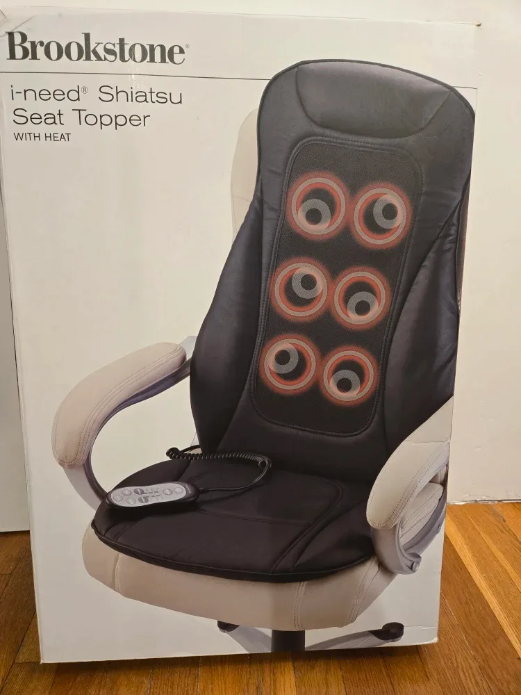 Brookstone i-need Shiatsu Seat Topper with Heat