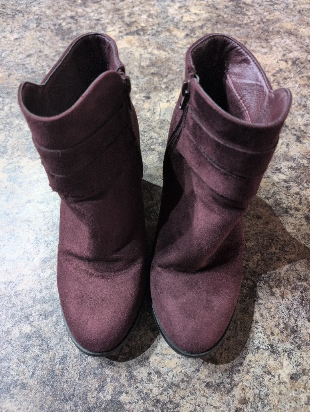 George Women's Burgundy Ankle Boots - Size 6
