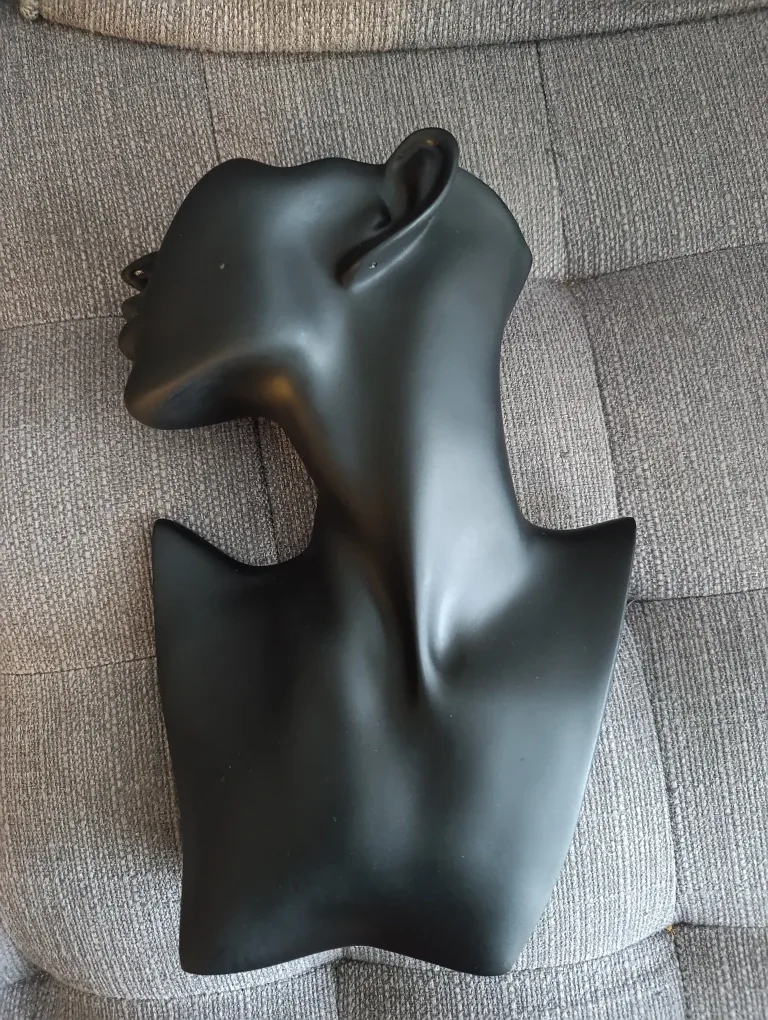 Black Mannequin Head & Neck Display