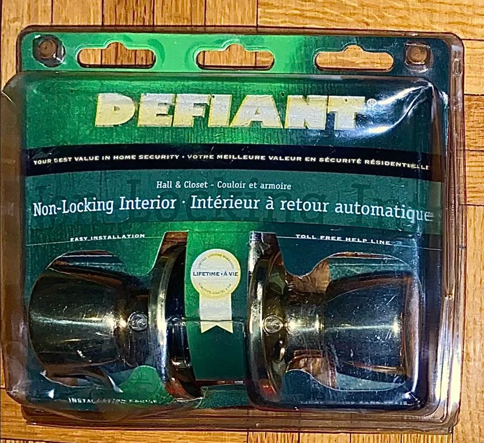 Hall and Closest Non-locking Interior Door Lock - Brand New! 🥕 image indicator(2)
