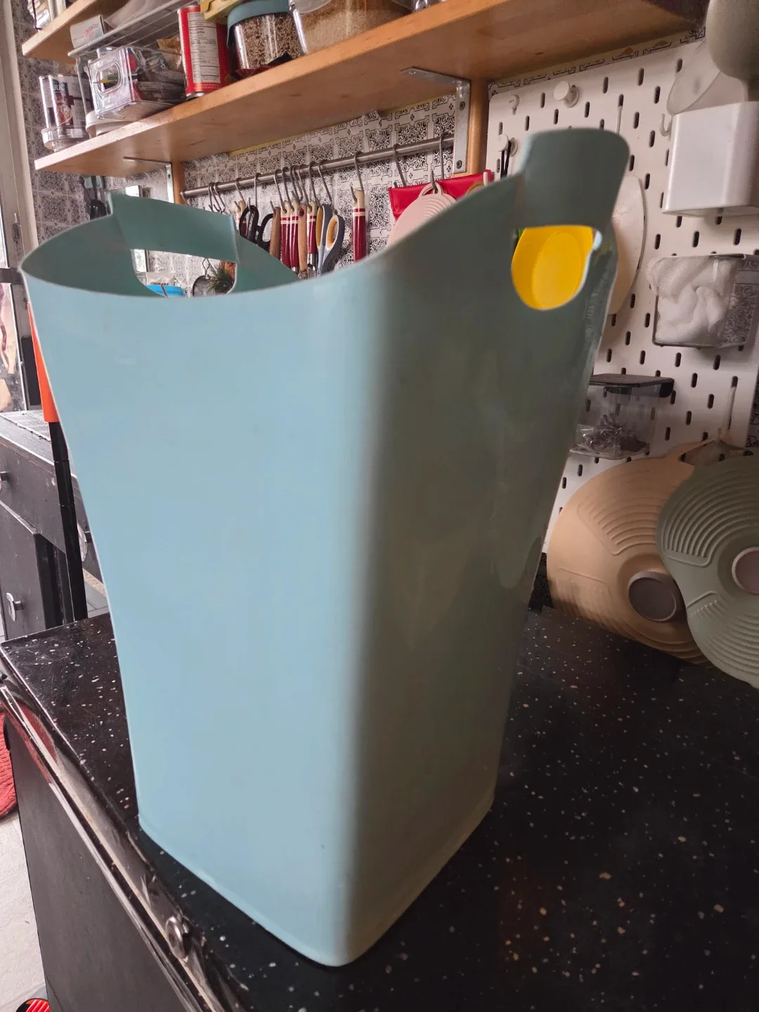 Turquoise Waste Paper Basket