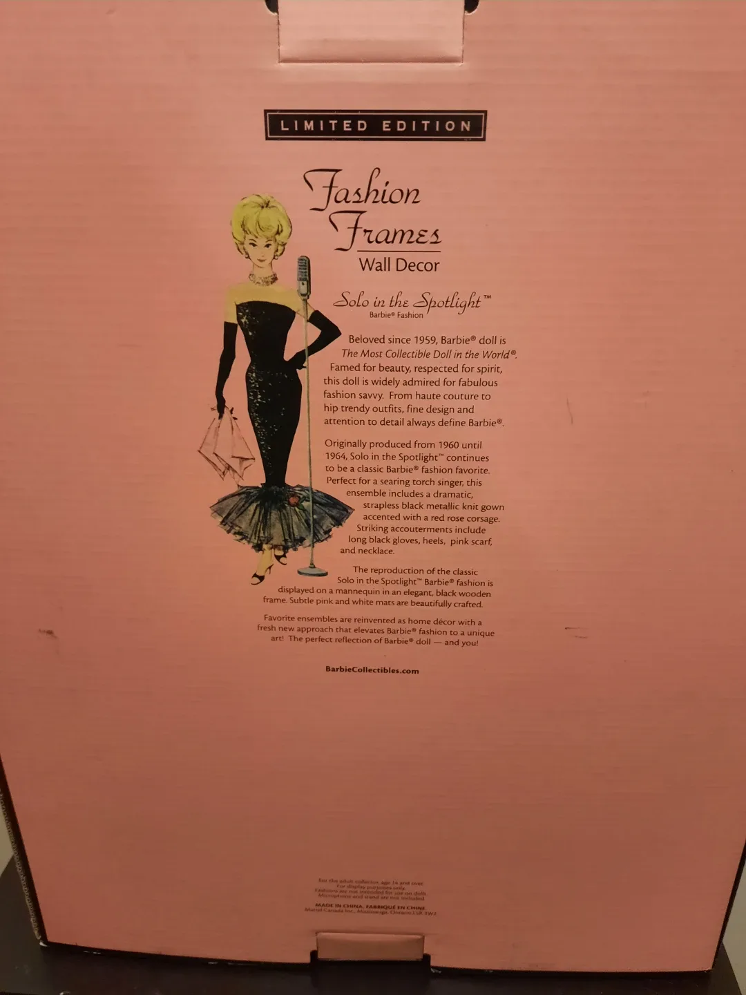 Barbie "Solo in the Spotlight" Fashion Frame NRFB image indicator(2)