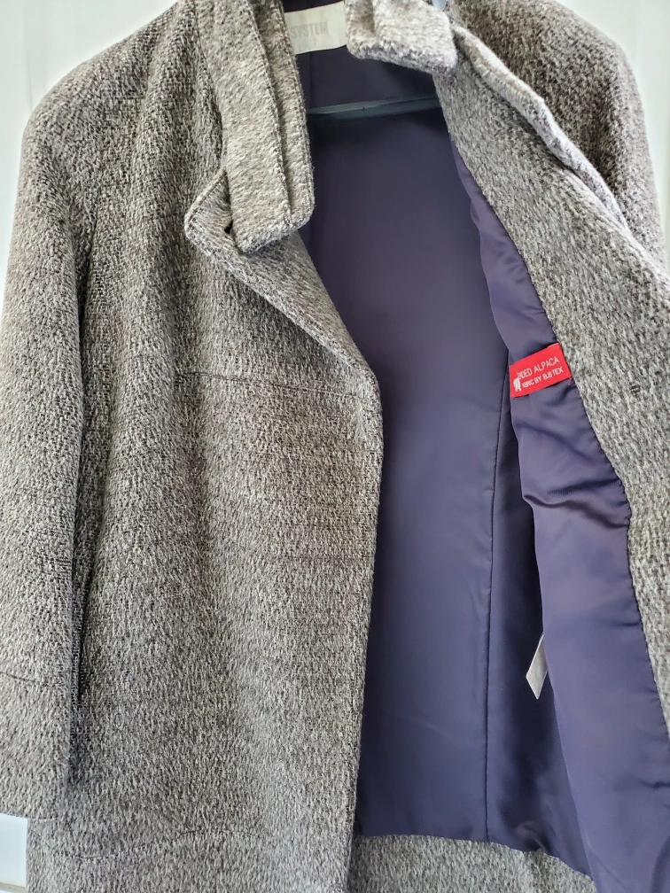 System Alpaca Wool Blend Coat - photo 3