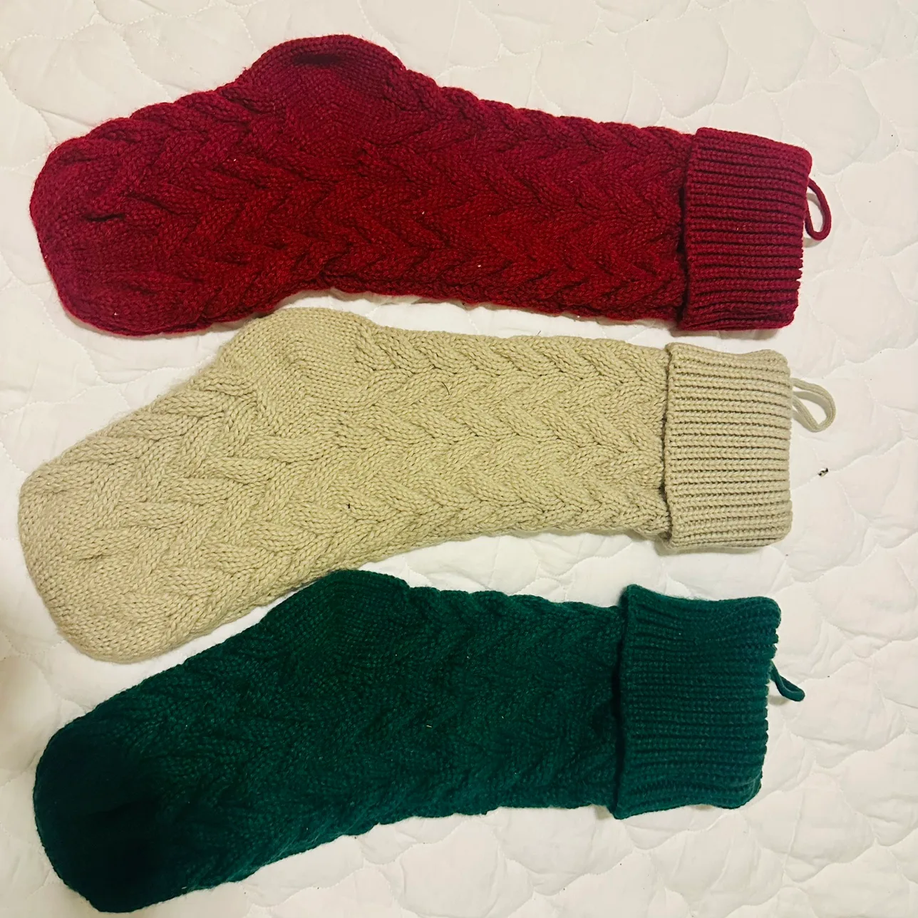 Christmas knitting hanging socks image indicator(4)