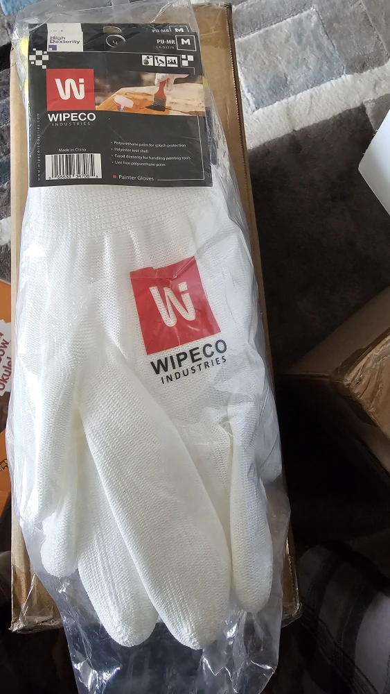 6 pairs Wipeco Painter Gloves - Size M - New - photo 2