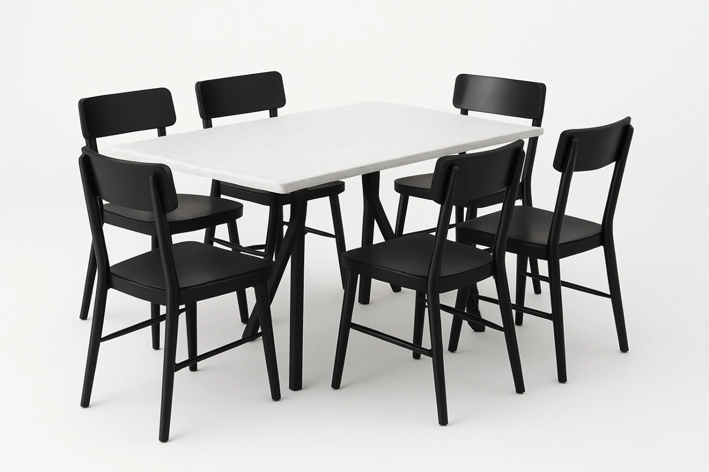 Black Stainless Steel Bohemian Dining Chairs - photo 2