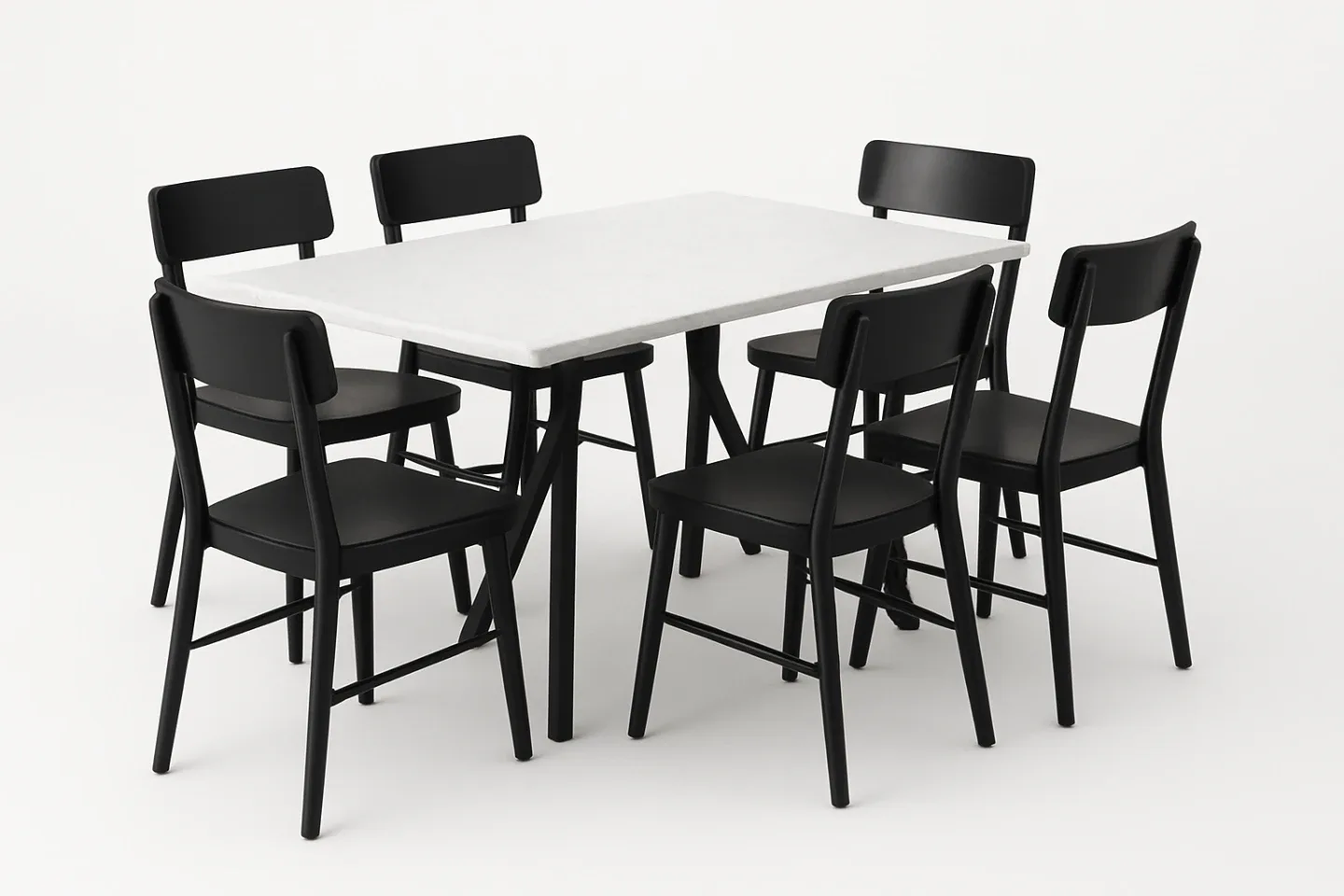 Black Stainless Steel Bohemian Dining Chairs image indicator(2)