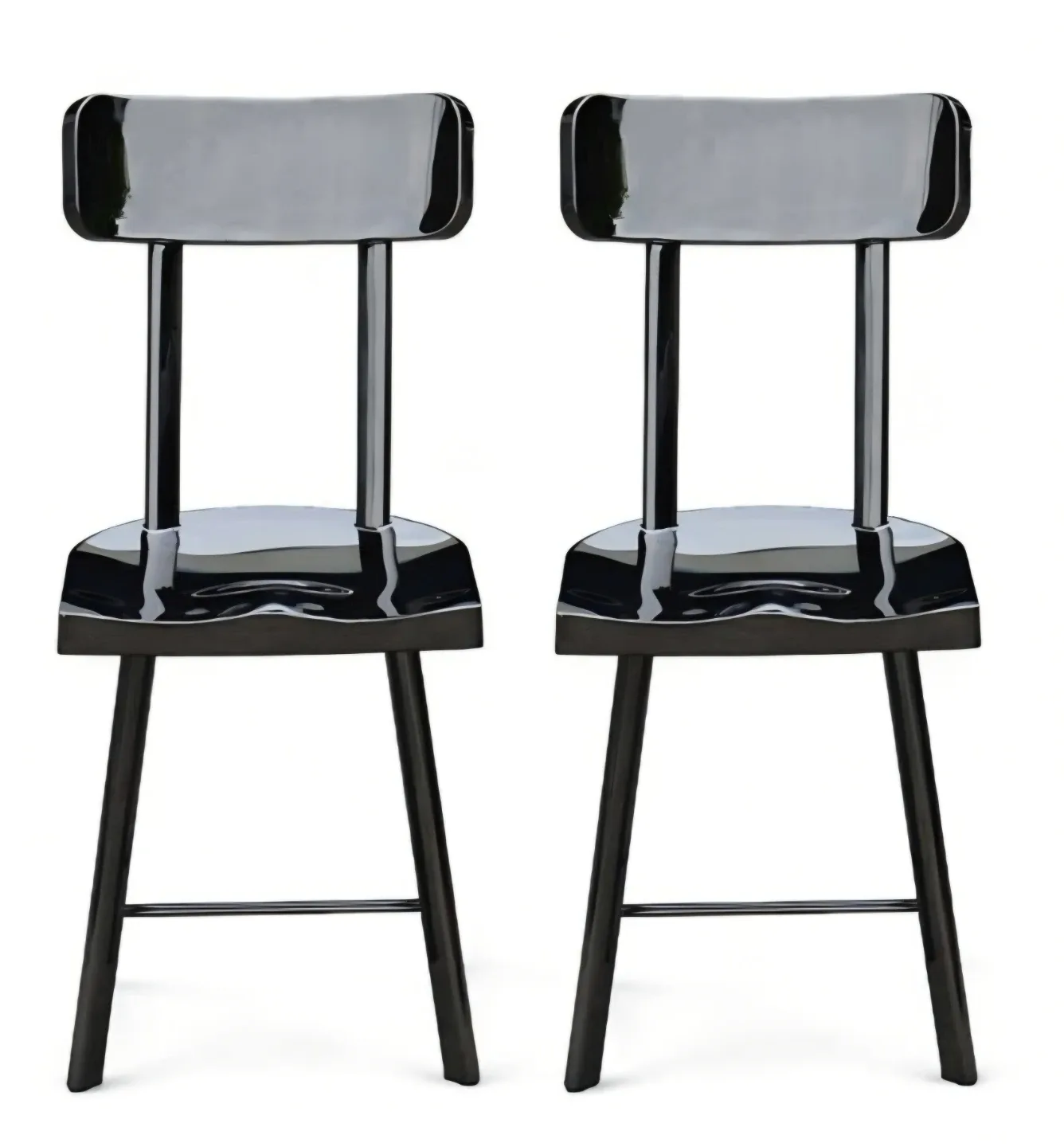 Black Stainless Steel Bohemian Dining Chairs image indicator(3)