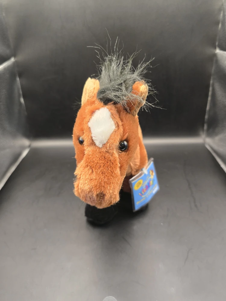 New Ganz Webkinz Brown Arabian Horse HM101 Plush Toy Unused Code