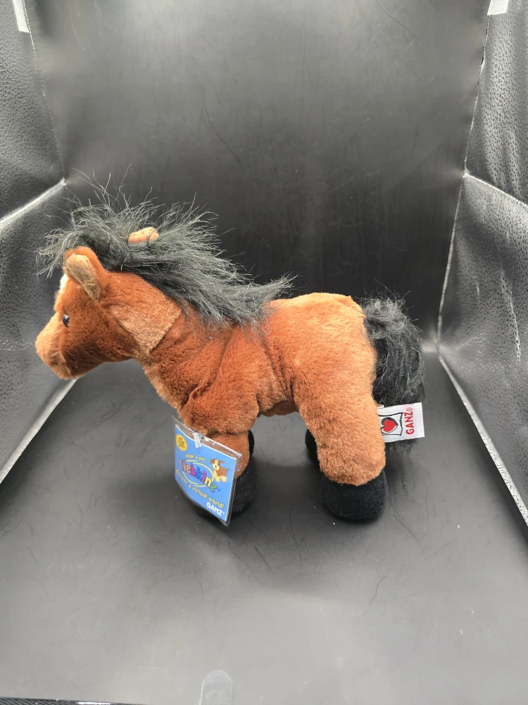 New Ganz Webkinz Brown Arabian Horse HM101 Plush Toy Unused Code - photo 2
