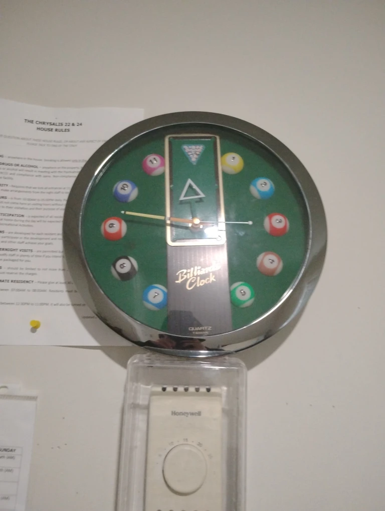 Billiards Clock - Quartz Movement