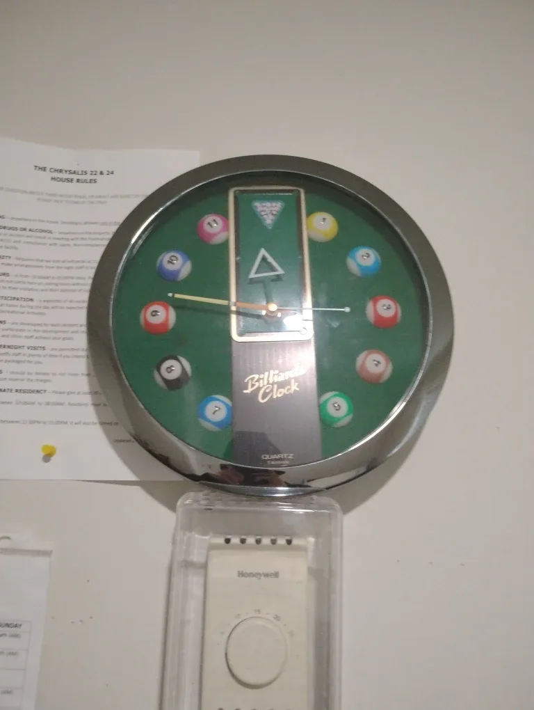 Billiards Clock - Quartz Movement