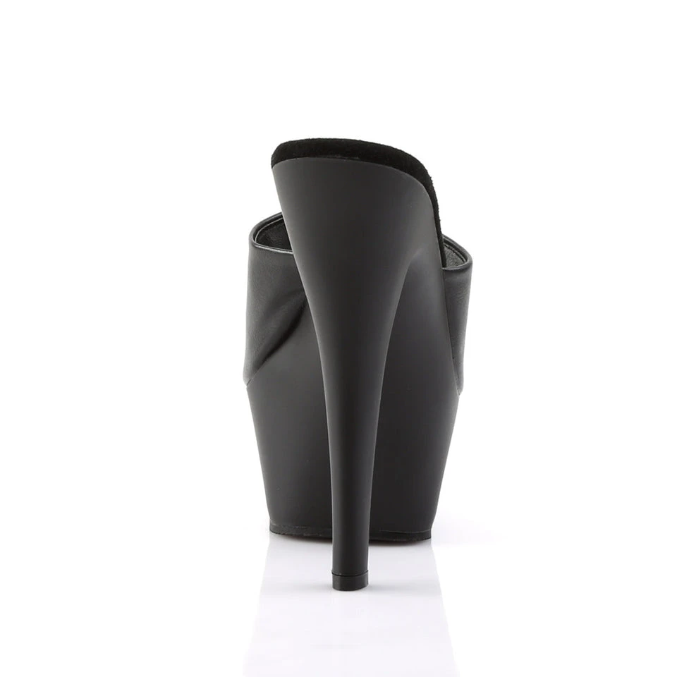 Pleaser Flamingo-801 Black Platform Heels