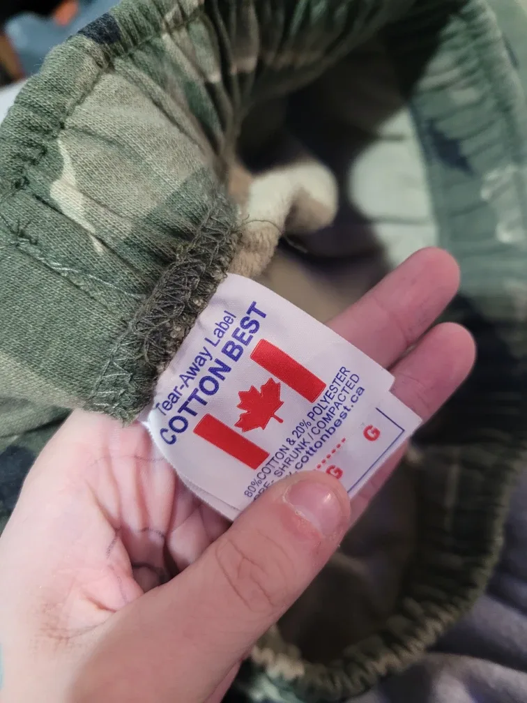 Cotton Best Camo Sweatpants - Size Large image indicator(3)