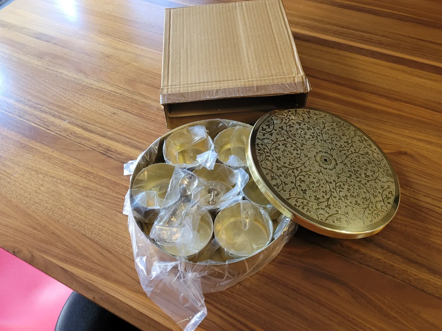 Pure Brass Spice Boxes image indicator(6)