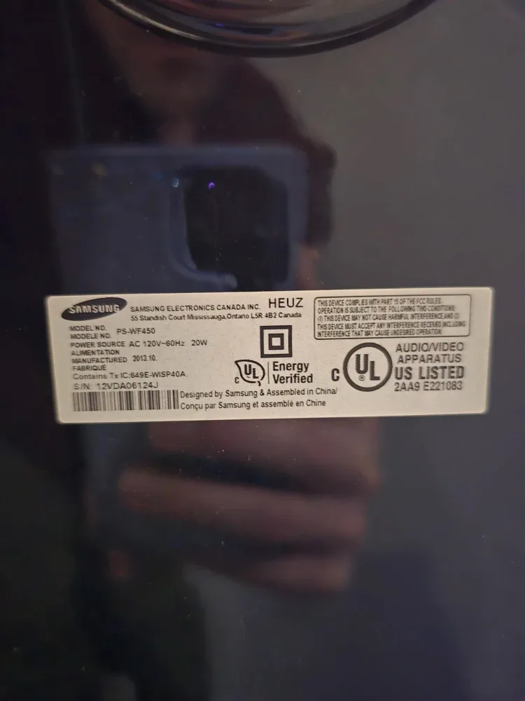 Samsung PS-WF450 Soundbar image indicator(2)