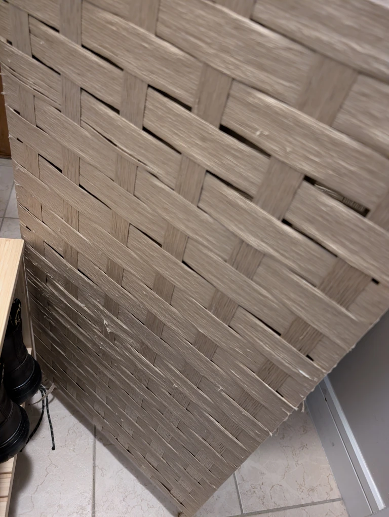 Woven Room Divider Screen - photo 3