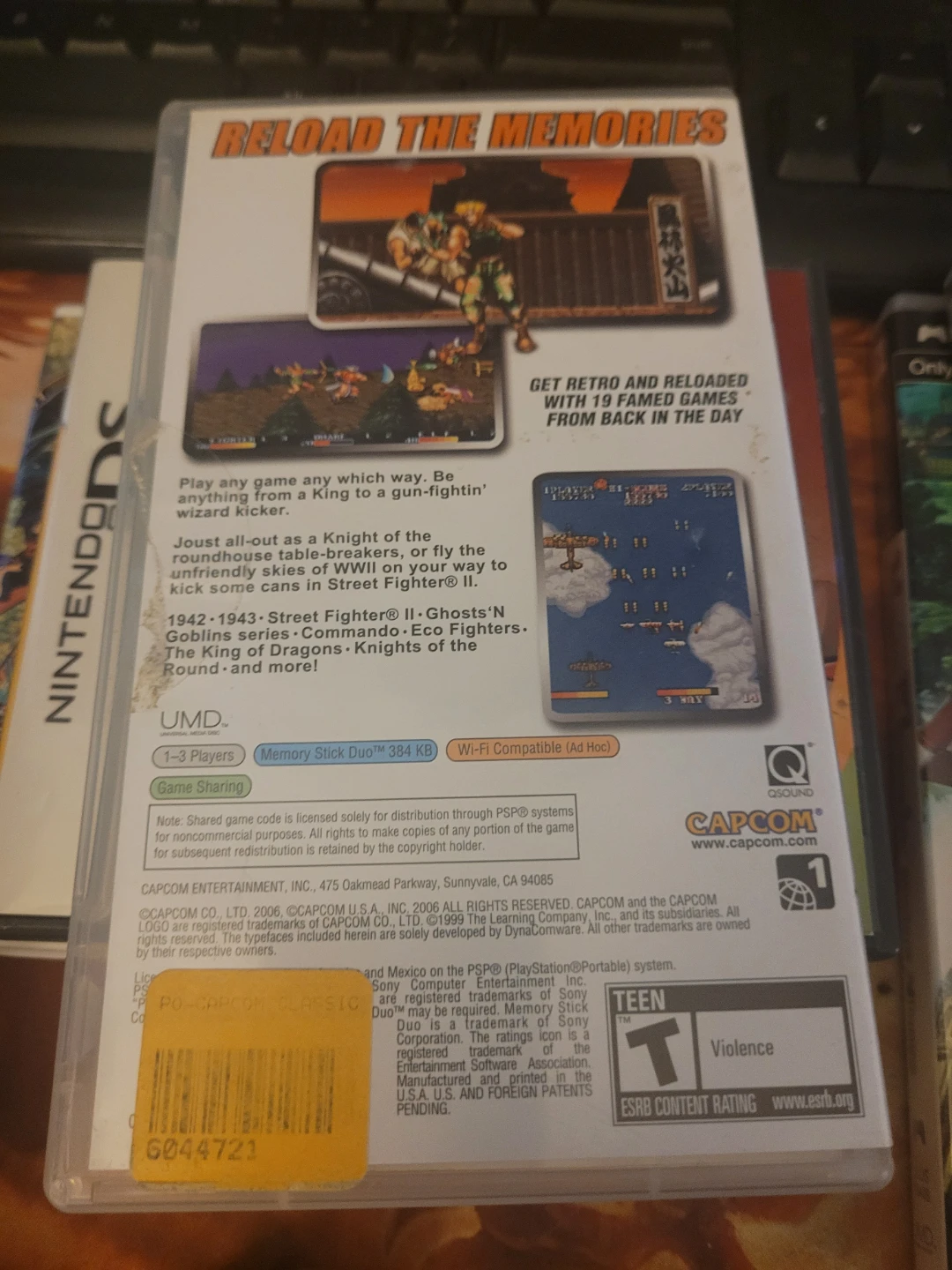Capcom Classics Collection Reloaded PSP Game - photo 2