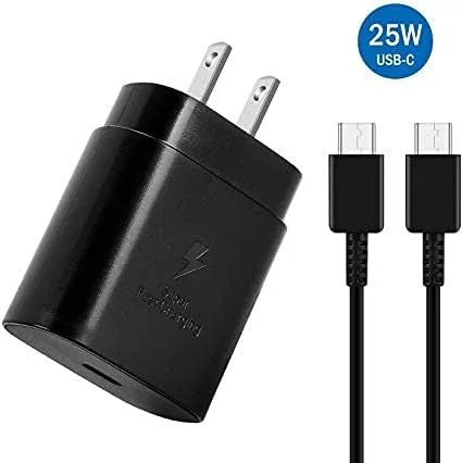 SAMSUNG 25W USB-C Super Fast Charging Wall Charger - Black image indicator(2)