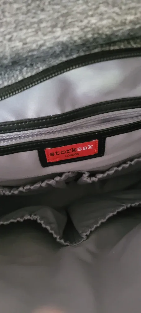 STORKSAK Grey Convertible Diaper Bag image indicator(5)