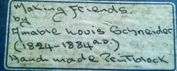 'Making Friends" small print by Amable Louis Schneider image indicator(2)